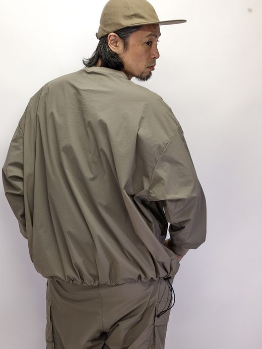 S.F.C BIG NYLON LS TEE / Beige