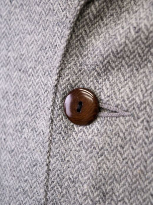 VOO WOOL 3B JKT / Gray herringbone
