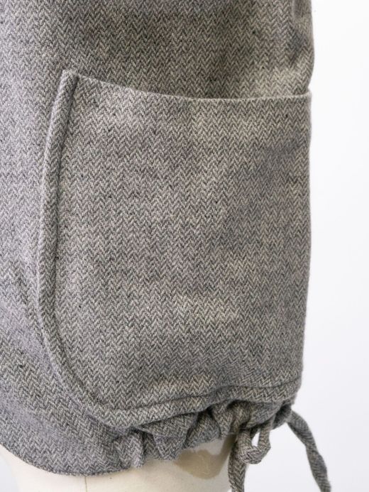 VOO WOOL 3B JKT / Gray herringbone