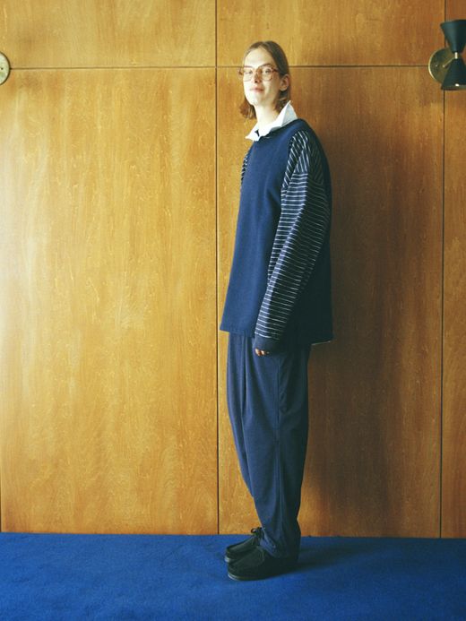 S.F.C WIDE TAPERED EASY PANTS / Grey