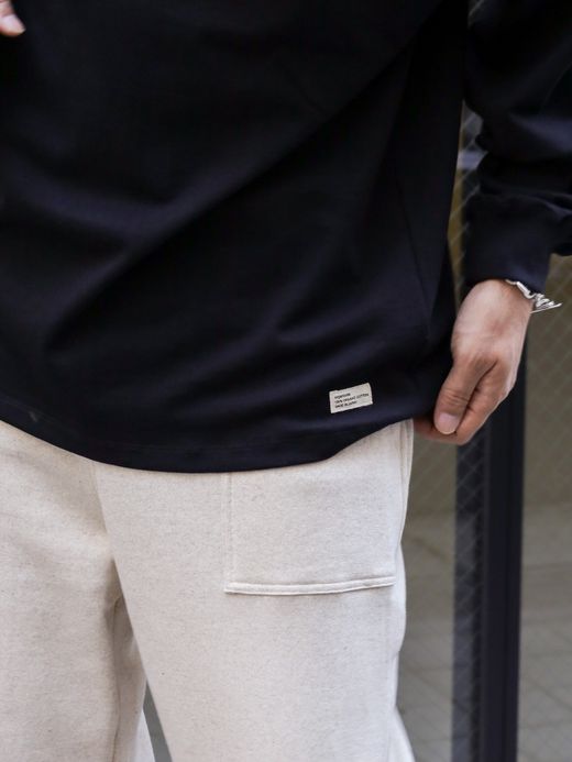 organicsta 9.4oz ORGANIC COTTON FATIGUE SWEAT PANTS / Grey