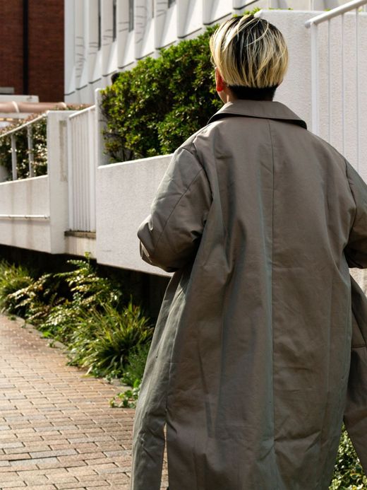  NAUGHTY OVERCOAT-FL / Khaki
