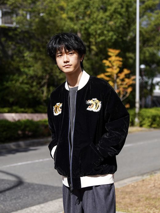 TAION REVERSIBLE "SKAJAN" DOWN JACKET / BK/Navy