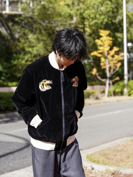 TAION REVERSIBLE "SKAJAN" DOWN JACKET / BK/Navy