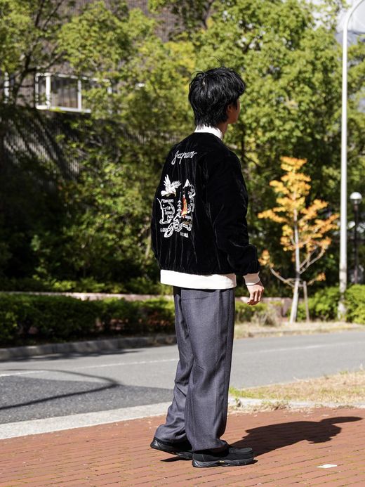 TAION REVERSIBLE "SKAJAN" DOWN JACKET / BK/Navy