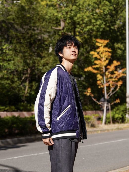 TAION REVERSIBLE "SKAJAN" DOWN JACKET / BK/Navy