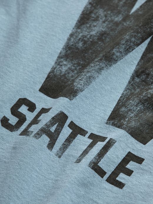 ANACHRONORM WASHINGTON PRINT S/S T-S / Light blue