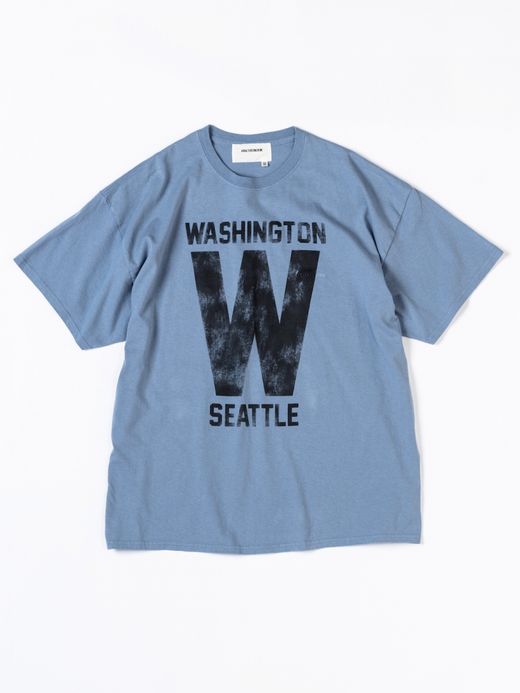 ANACHRONORM WASHINGTON PRINT S/S T-S / Light blue