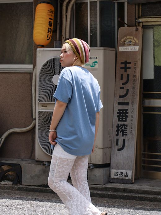 ANACHRONORM WASHINGTON PRINT S/S T-S / Light blue