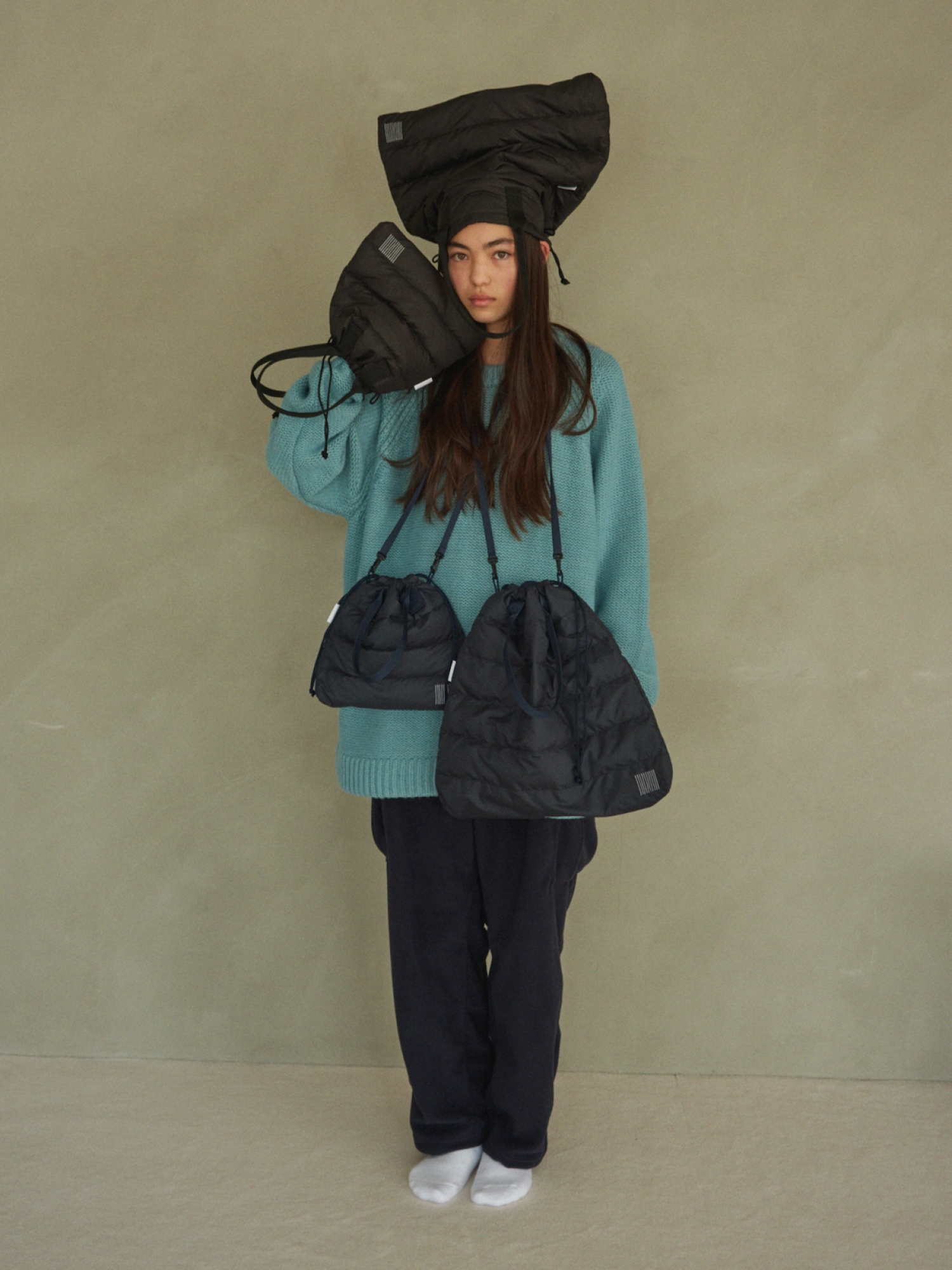 sfc ショルダーバッグ S.F.C SFC DOWN SHOULDER POUCH SMALL / Navy | FLATBUSH（フラット