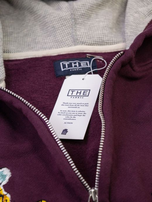 THE UNION TIGER FULL ZIP SWEAT HOODIE / Burgundy