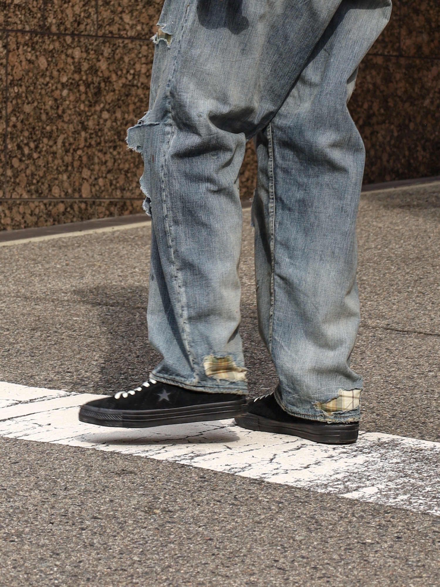 ANACHRONORM CHECK COMBI DENIM 5P PANTS / Indigo(REMAKE) | FLATBUSH