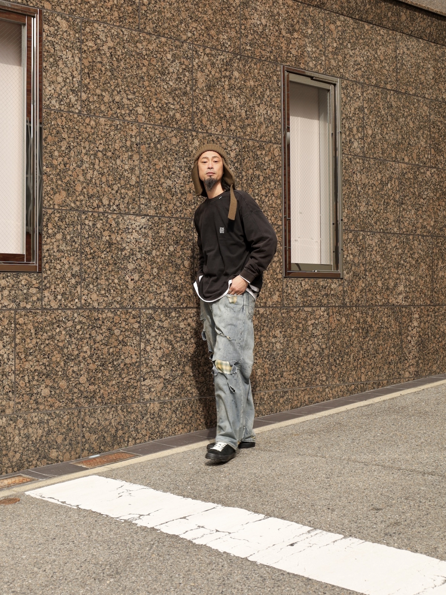 ANACHRONORM CHECK COMBI DENIM 5P PANTS / Indigo(REMAKE) | FLATBUSH