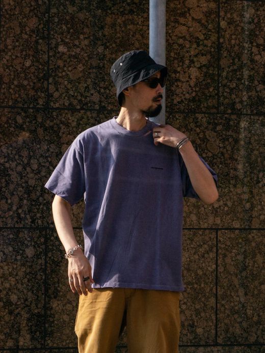 ANACHRONORM DAMAGED PIGMENT S/S T-S / Purple