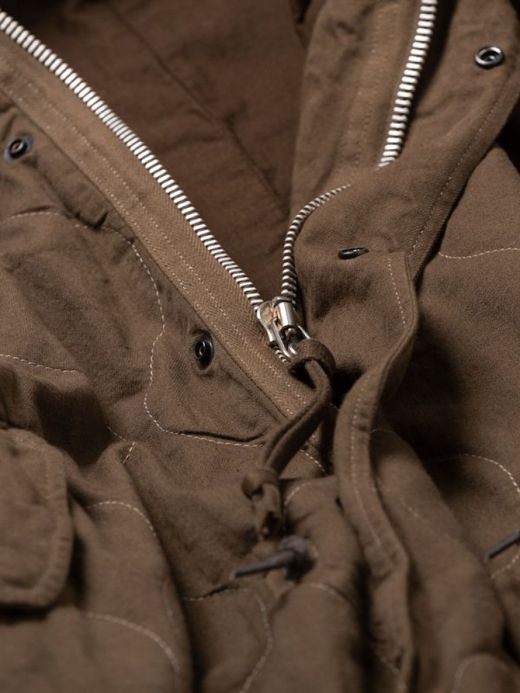 ANACHRONORM QUILTING FISH TAIL COAT / Olive