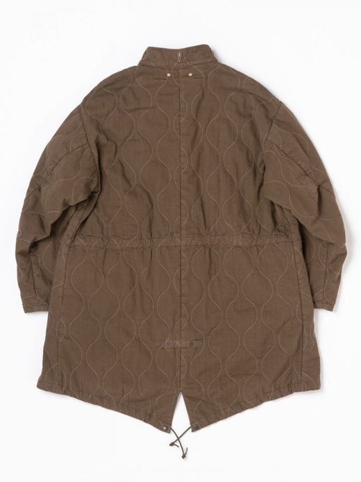 ANACHRONORM QUILTING FISH TAIL COAT / Olive