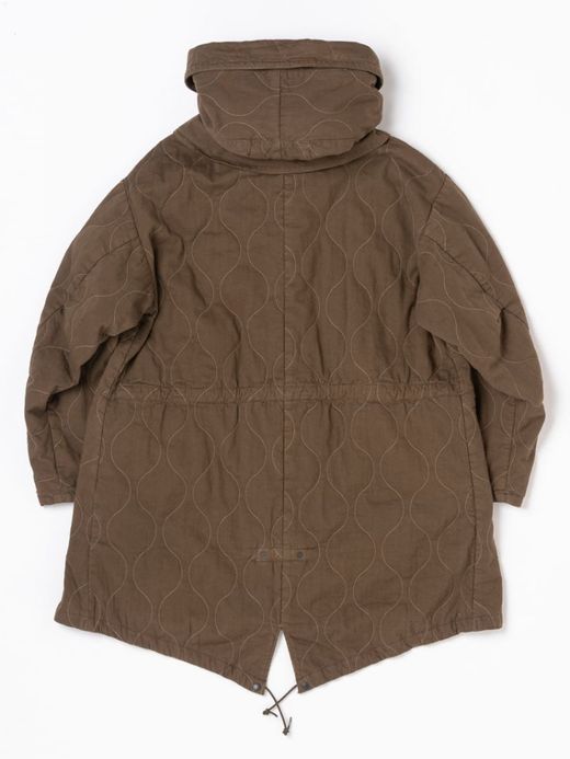 ANACHRONORM QUILTING FISH TAIL COAT / Olive