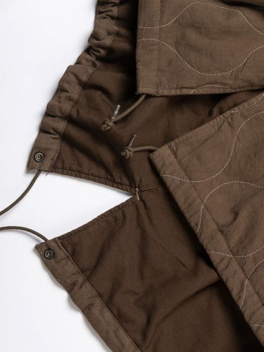 ANACHRONORM QUILTING FISH TAIL COAT / Olive