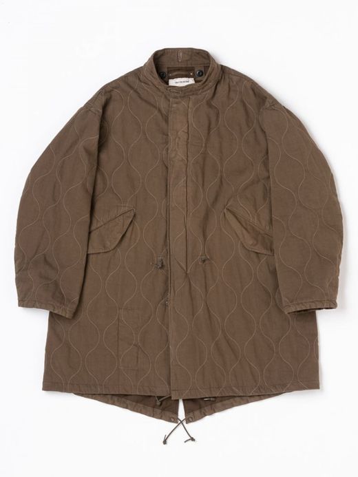 ANACHRONORM QUILTING FISH TAIL COAT / Olive