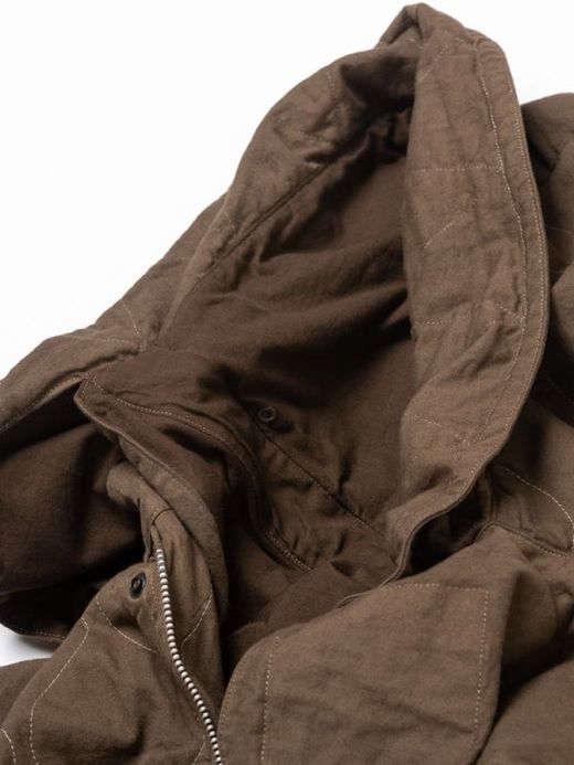 ANACHRONORM QUILTING FISH TAIL COAT / Olive