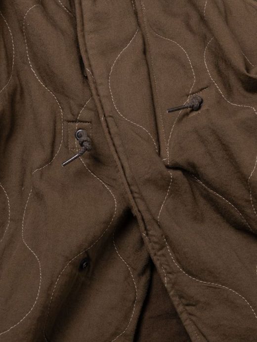 ANACHRONORM QUILTING FISH TAIL COAT / Olive