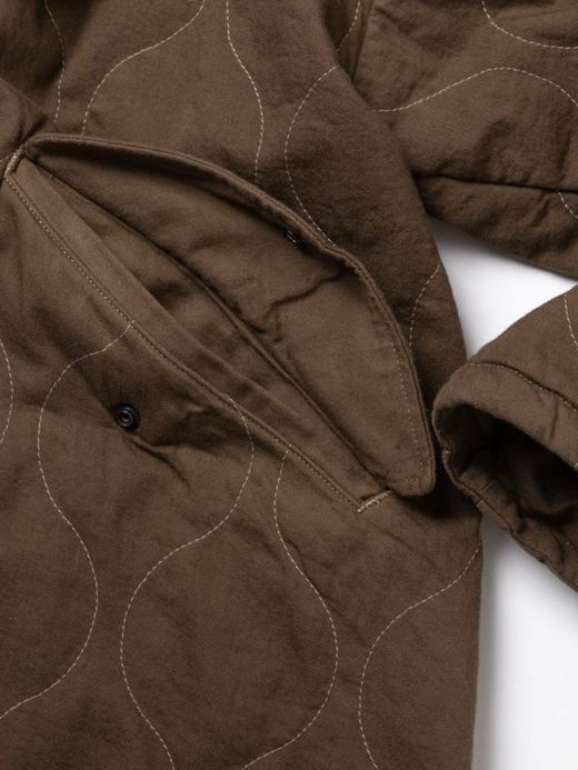 ANACHRONORM QUILTING FISH TAIL COAT / Olive