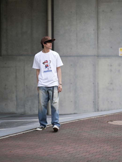 JHANKSON BUFFA-KUN SOUTH PAW S/S TEE / White
