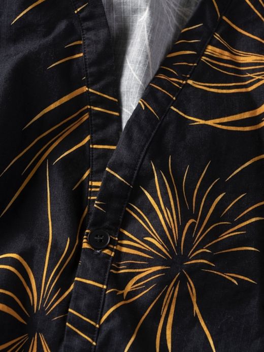 ANACHRONORM FIREWORKS SHIRT CARDIGAN / Black