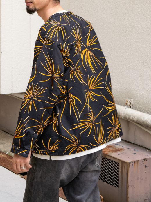 ANACHRONORM FIREWORKS SHIRT CARDIGAN / Black