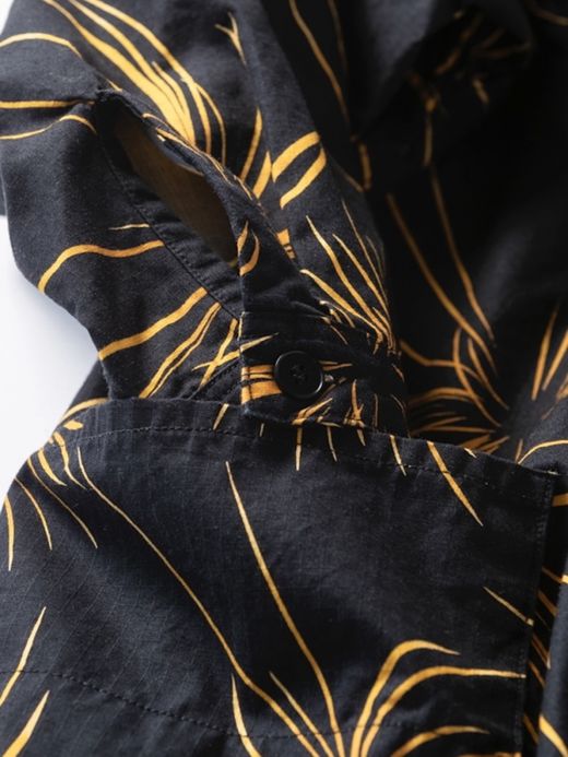 ANACHRONORM FIREWORKS SHIRT CARDIGAN / Black