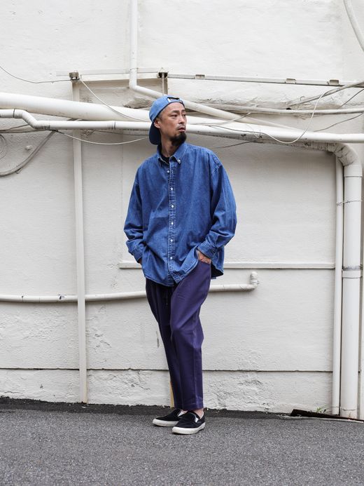 S.F.C SFC DENIM SHIRTS / Indigo blue