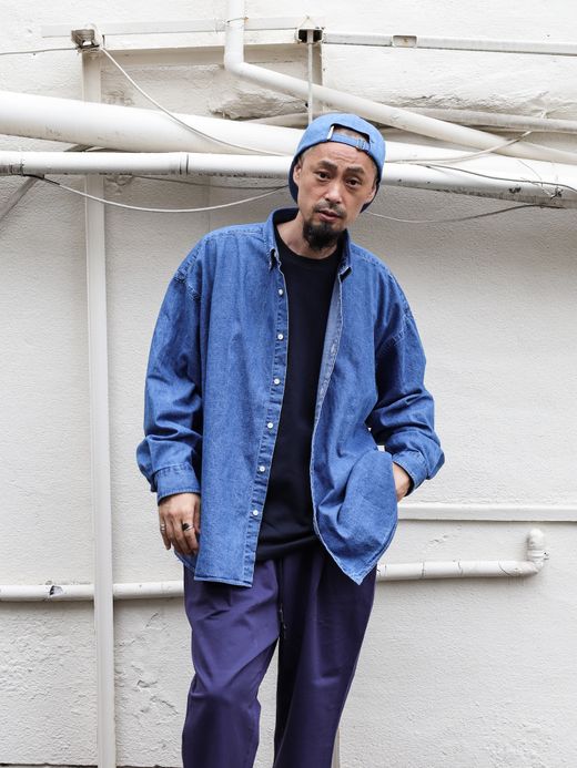 S.F.C SFC DENIM SHIRTS / Indigo blue