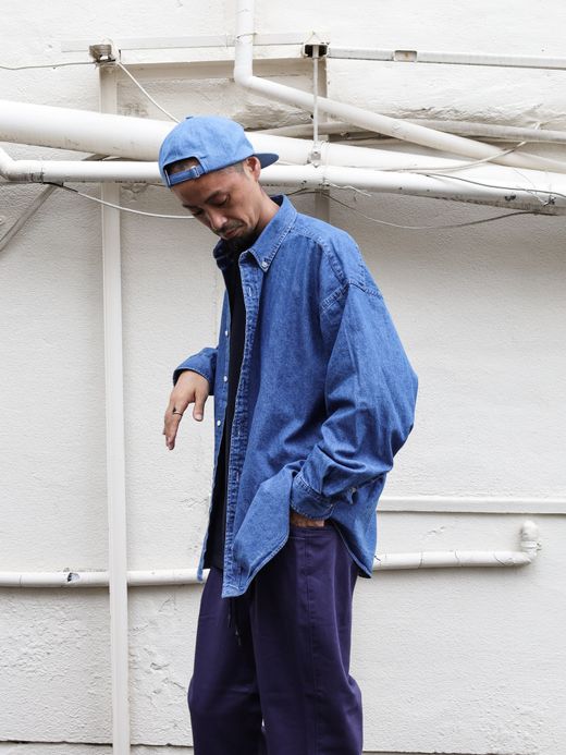 S.F.C SFC DENIM SHIRTS / Indigo blue