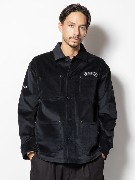 ROARK REVIVAL FIREPROOF CORDUROY ATLAS JACKET / Black