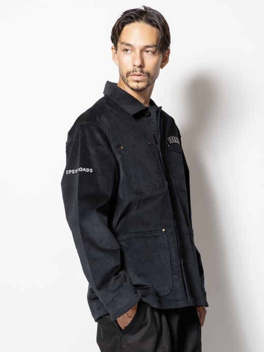 ROARK REVIVAL FIREPROOF CORDUROY ATLAS JACKET / Black
