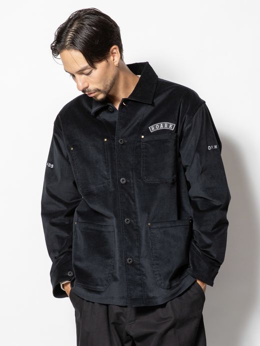 ROARK REVIVAL FIREPROOF CORDUROY ATLAS JACKET / Black