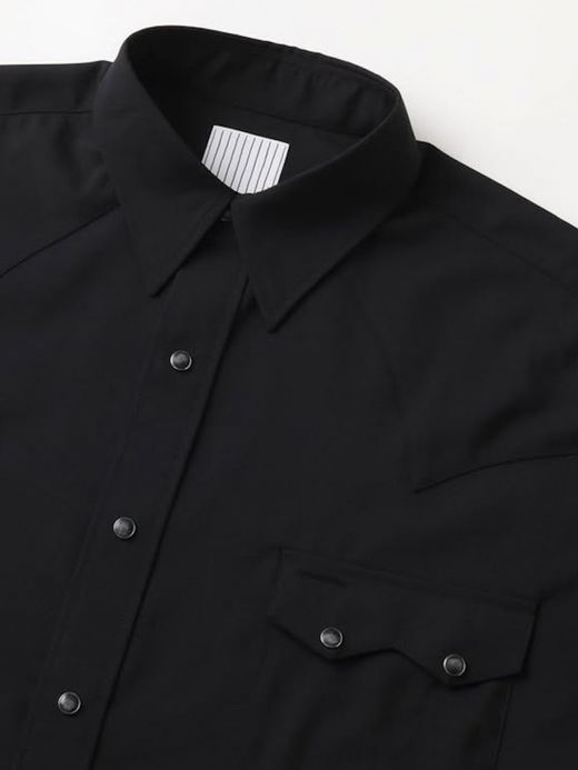 S.F.C SUMMER WOOL SHIRT / Black