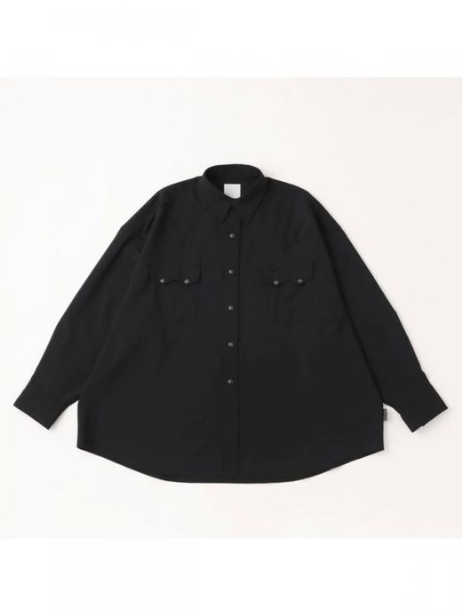 S.F.C SUMMER WOOL SHIRT / Black