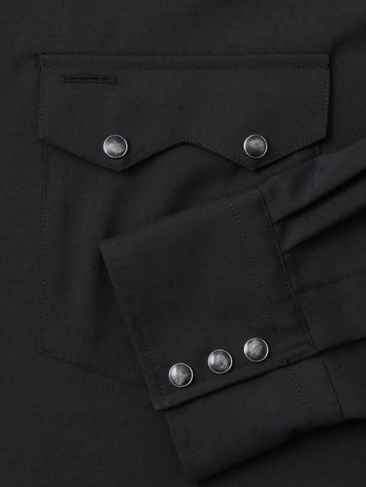 S.F.C SUMMER WOOL SHIRT / Black