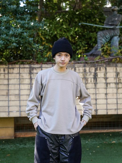 Audience ボンバーヒート裏起毛 サイドスリット フットボール スウェット / 3colors