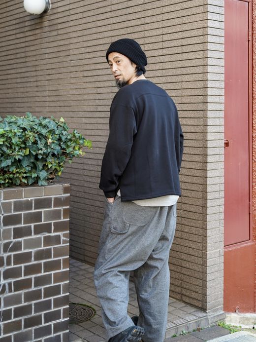 Audience ボンバーヒート裏起毛 サイドスリット フットボール スウェット / 3colors