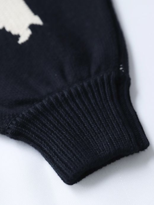 AMBERGLEAM BICOLOR HALF ZIP SWEATER / 2colors