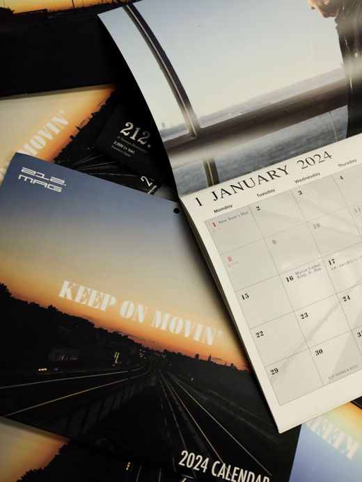 212.MAG 2024 CALENDAR "KEEP ON MOVIN'"