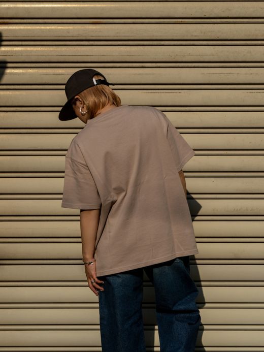 ROARK REVIVAL "LOGO" 9.3oz H/W POCKET TEE / Beige