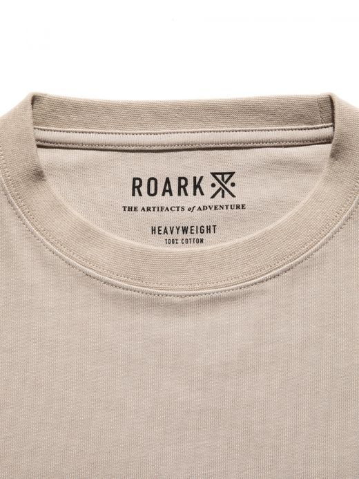 ROARK REVIVAL "LOGO" 9.3oz H/W POCKET TEE / Beige