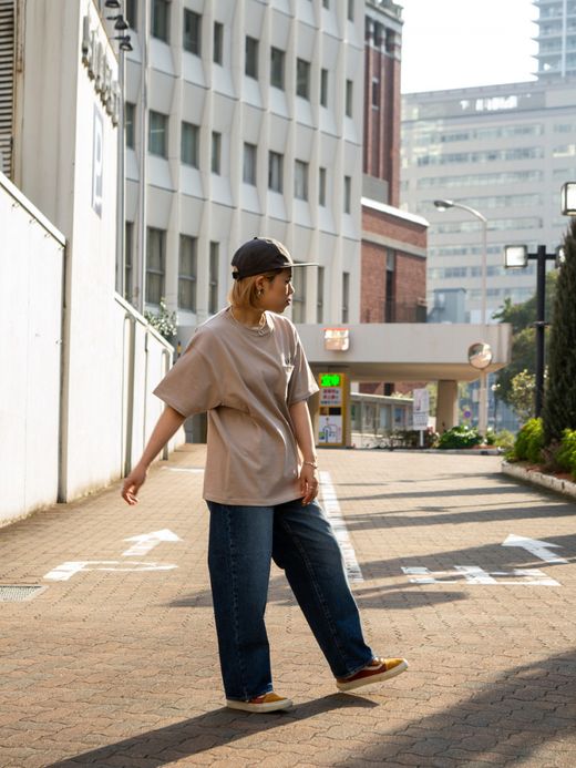 ROARK REVIVAL "LOGO" 9.3oz H/W POCKET TEE / Beige