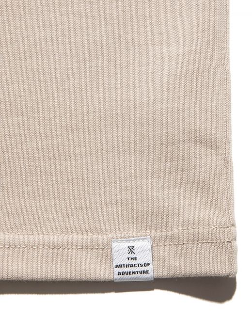 ROARK REVIVAL "LOGO" 9.3oz H/W POCKET TEE / Beige