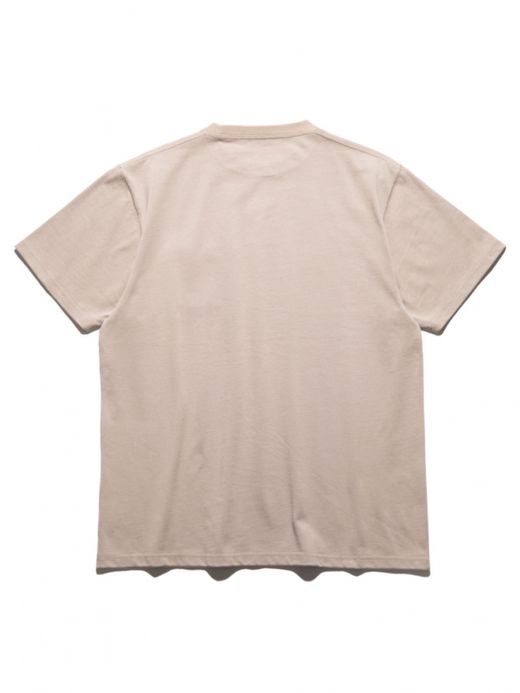 ROARK REVIVAL "LOGO" 9.3oz H/W POCKET TEE / Beige