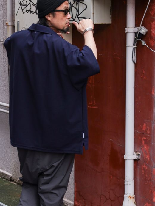 S.F.C BIG RUGGER SHIRT / Navy