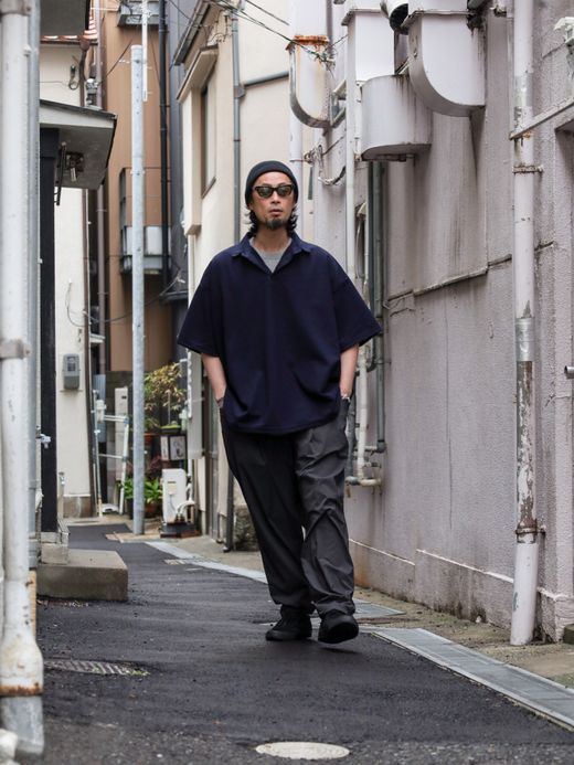 S.F.C BIG RUGGER SHIRT / Navy